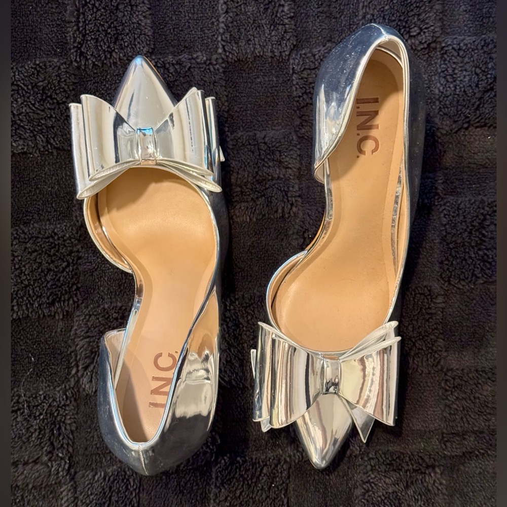 Silver Metallic High Heels